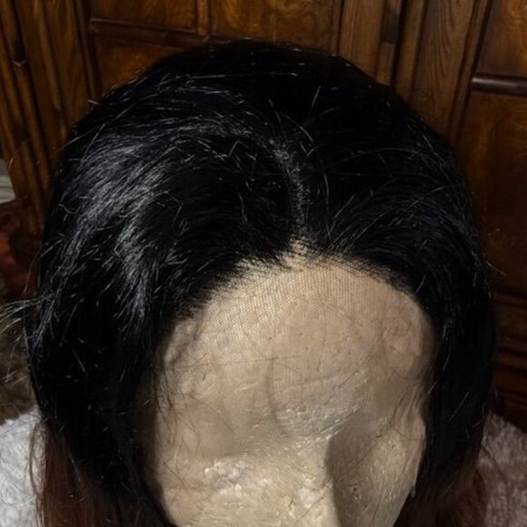 NWOT Ombre 30" Super Dense Lace Front Part Loose Wavy Synthetic Wig - Picture 3 of 16